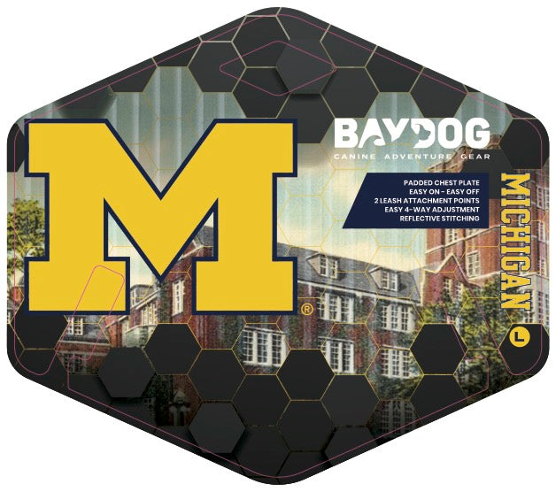 Michigan Wolverines Dog Harness