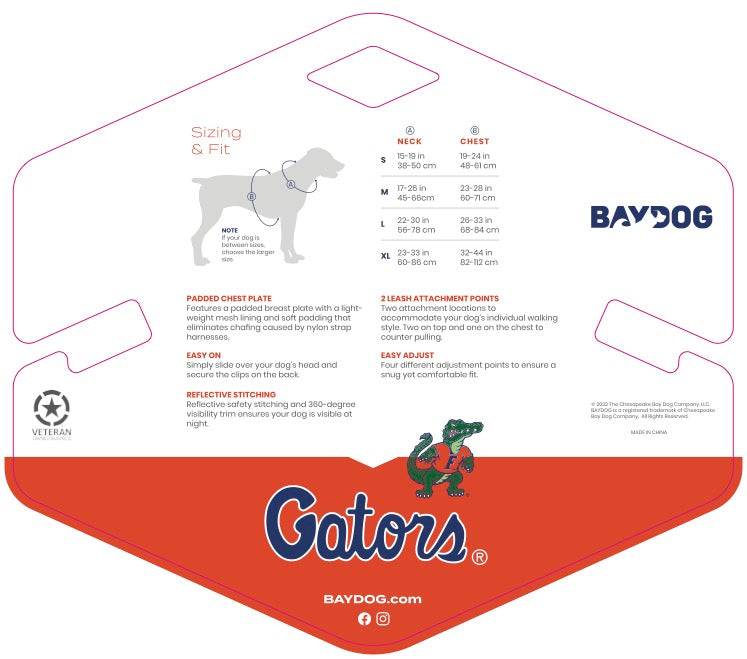 Florida Gators Dog Harness