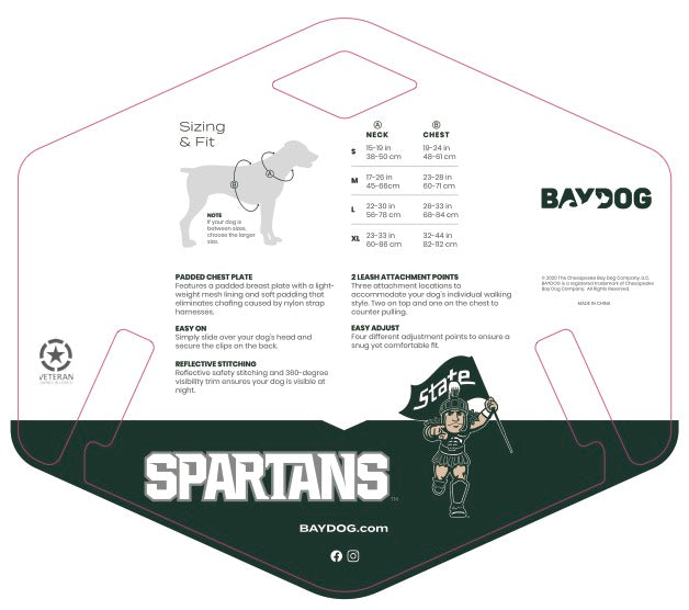 Michigan State Dog Harness