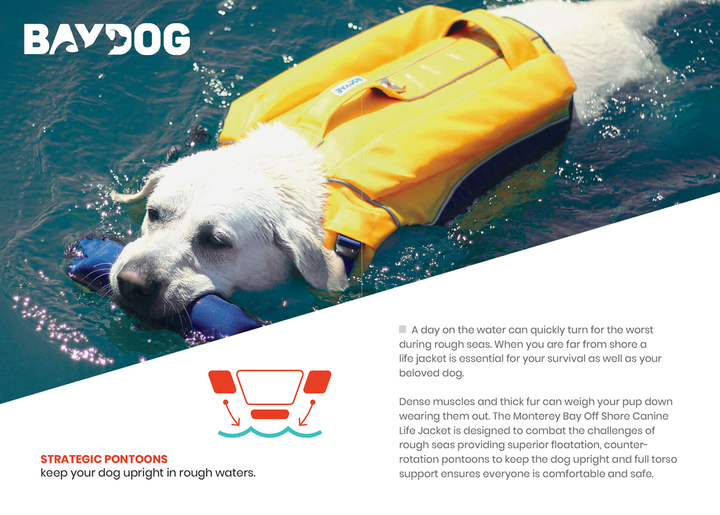 Monterey Bay Dog LifeJacket OffShore | Features