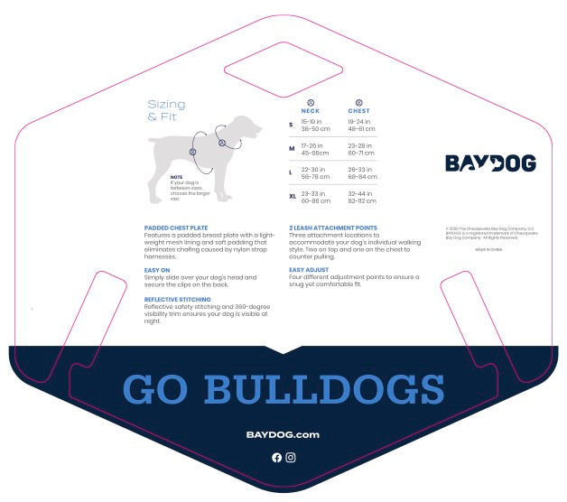 Yale Bulldogs Dog Harness