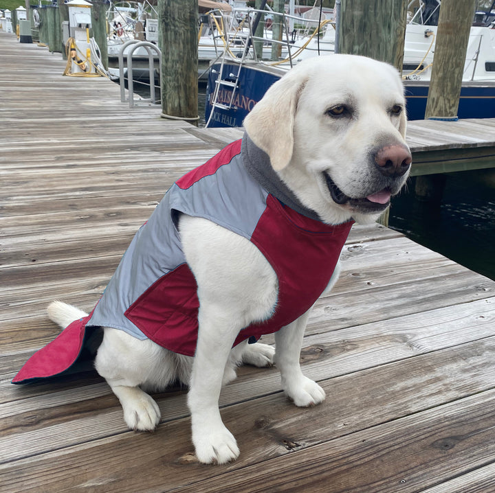 Glacier Bay Winter Dog Coat | Cranberry