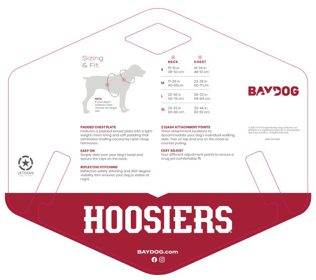 Indiana Hoosiers Dog Harness