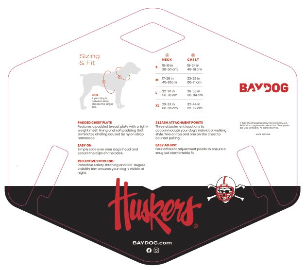 All Star Dogs NCAA Nebraska Cornhuskers Hundehalsband – Größe M, Offiziell Lizenziert, Made In USA