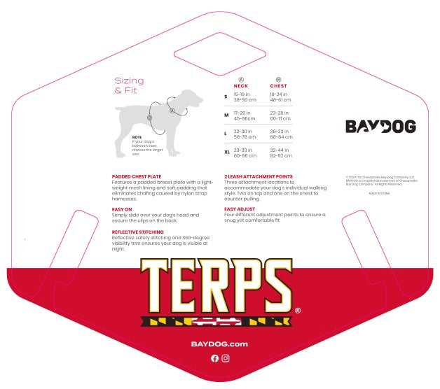 Maryland Terps Dog Harness