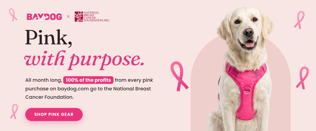 Pink, with purpose. 100% of profits from pink purchases go to the National Breast Cancer Foundation