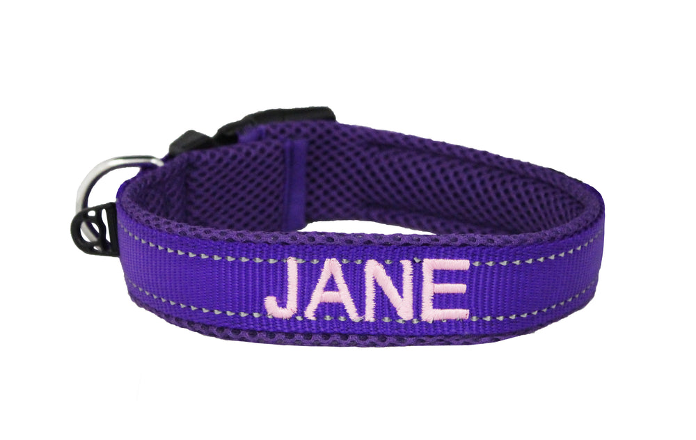 Embroidered Dog Collar | Purple Rain